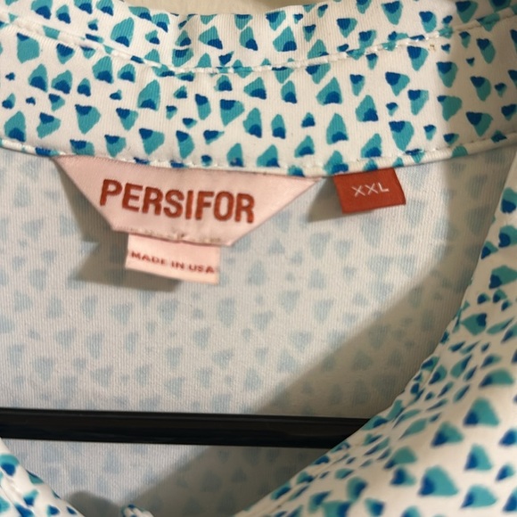 EUC Persifor XXL Women’s Triangle Geometric Button Down Blouse - Picture 3 of 4
